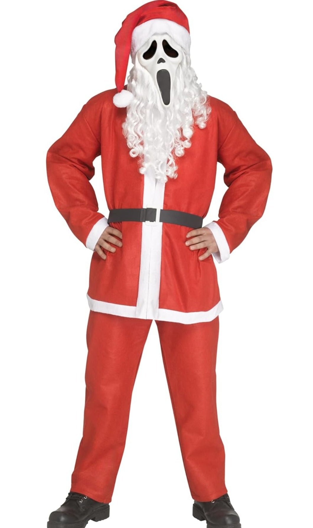 Adults Ghost Face® Full Face Mask with Santa Claus Hat (Pre-Order)