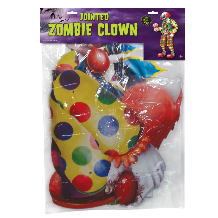 Jointed Zombie Clown Cutout