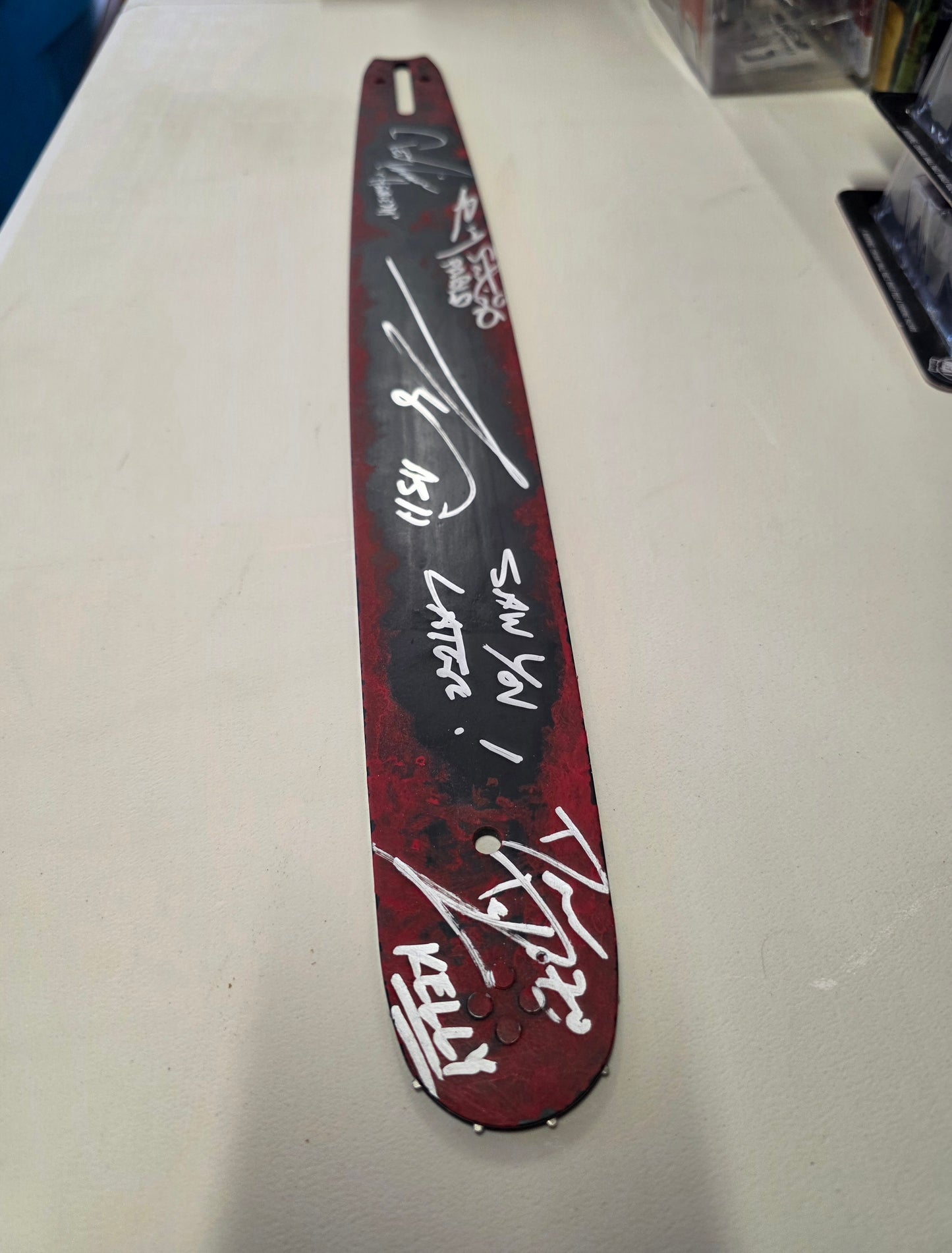 AUTOGRAPHED "Ash Vs Evil Dead" Chainsaw Bar CAST SIGNED