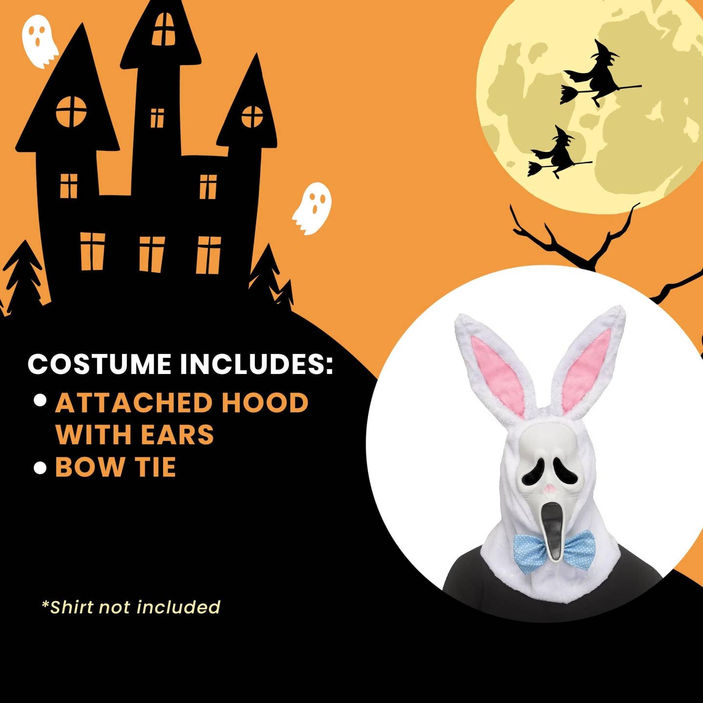 Scream Ghost Face Easter Bunny Adult Costume Mask (Pre-Order)