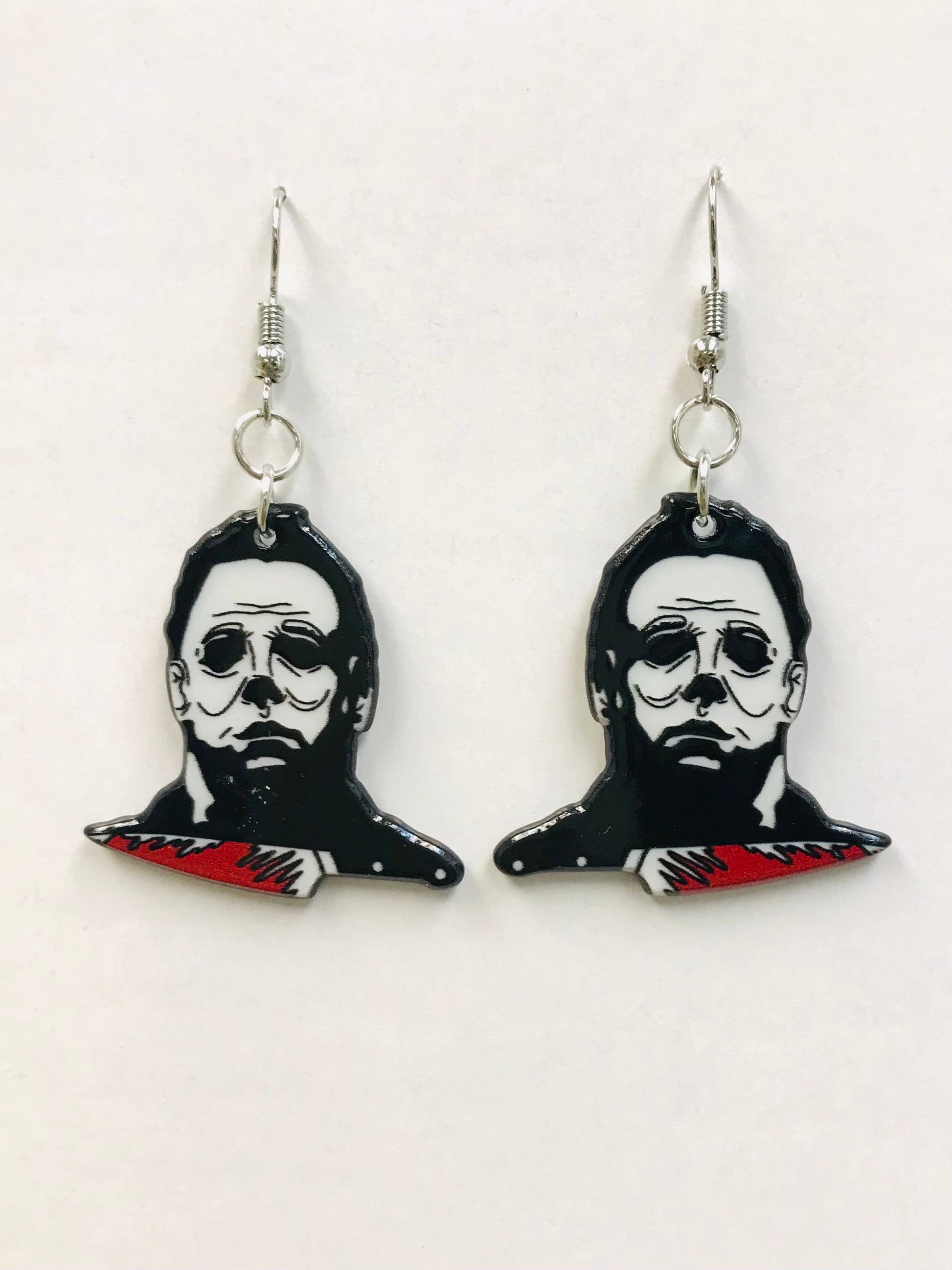Acrylic Horror Icon Earrings, Murder Earring, Halloween Gift - City Morgue Toys & Collectibles