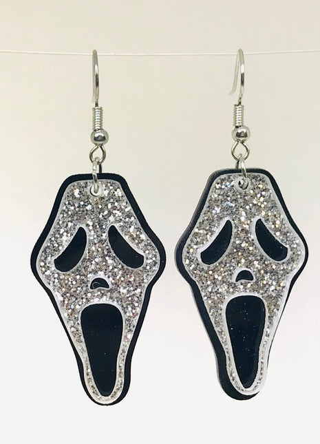 Screaming Ghost Earrings, Halloween Horror Gift - City Morgue Toys & Collectibles