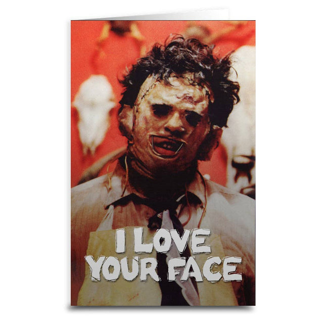 I Love Your Face Greeting Card - City Morgue Toys & Collectibles