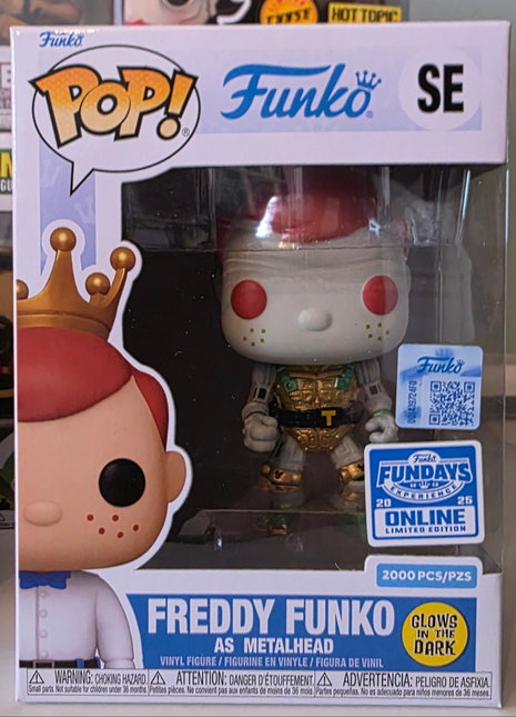 2025 FUNKO FUNDAYS BOX OF FUN  Freddy Funko as Metalhead (Glow) LE 2000 pcs GITD - City Morgue Toys & Collectibles