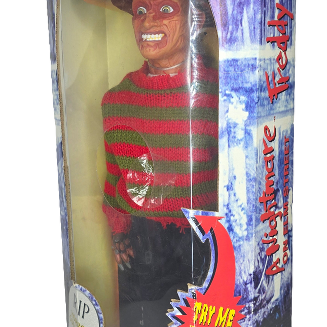 Freddy Krueger 1994/95 18" Talking Doll RIP Horror Series Spencer Gifts - City Morgue Toys & Collectibles