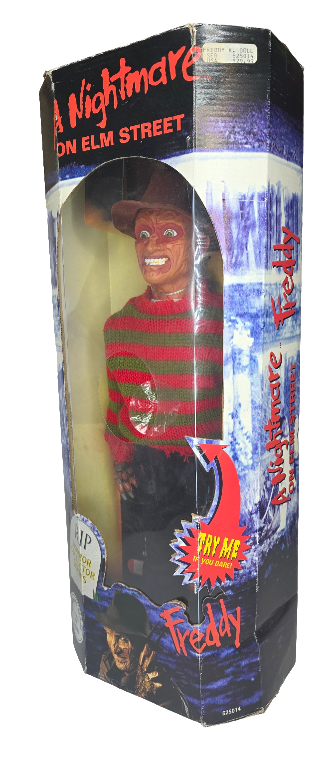 Freddy Krueger 1994/95 18" Talking Doll RIP Horror Series Spencer Gifts