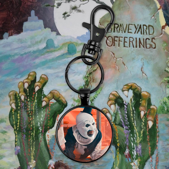 Art the Clown Circle Keychain - City Morgue Toys & Collectibles