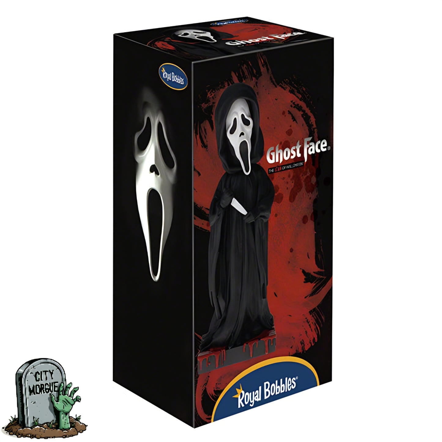 Royal Bobbles Ghost Face Collectible Bobblehead Statue