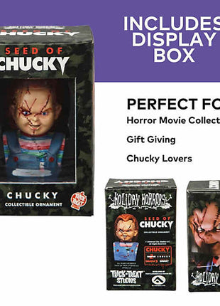 3" Child’s Play: Seed of Chucky™ Chucky Bust Resin Collectible Ornament - City Morgue Toys & Collectibles