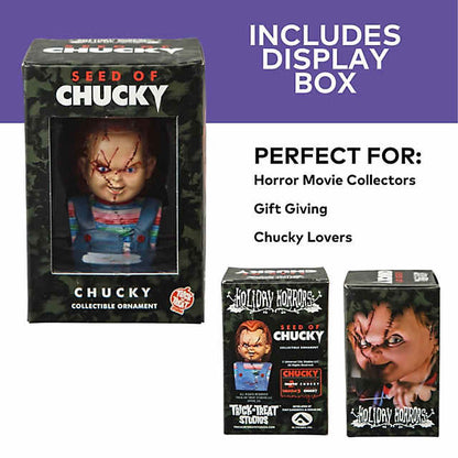 3" Child’s Play: Seed of Chucky™ Chucky Bust Resin Collectible Ornament - City Morgue Toys & Collectibles