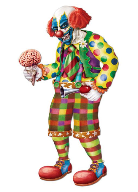 Jointed Zombie Clown Cutout - City Morgue Toys & Collectibles