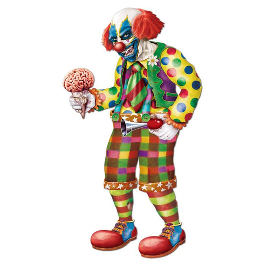 Jointed Zombie Clown Cutout