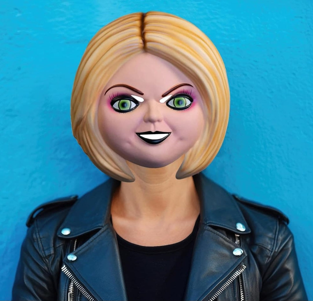 Adults Kids Play™ Tiffany Valentine Vacuform Plastic Mask - One Size - City Morgue Toys & Collectibles