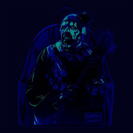 Terrifier Art the Clown Blood Splatter Glow-in-the-Dark Mini-Backpack - Entertainment Earth Exclusive (Pre-Order) - City Morgue Toys & Collectibles