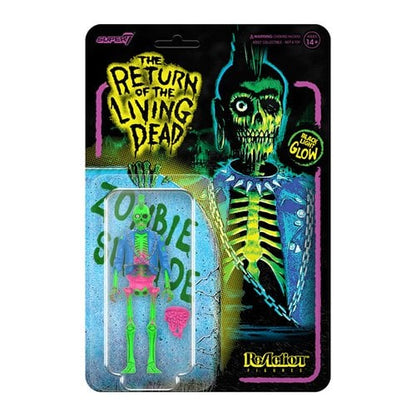 Return of the Living Dead Male Poster Zombie (Blacklight) 3 3/4-Inch ReAction Figure - Exclusive - City Morgue Toys & Collectibles