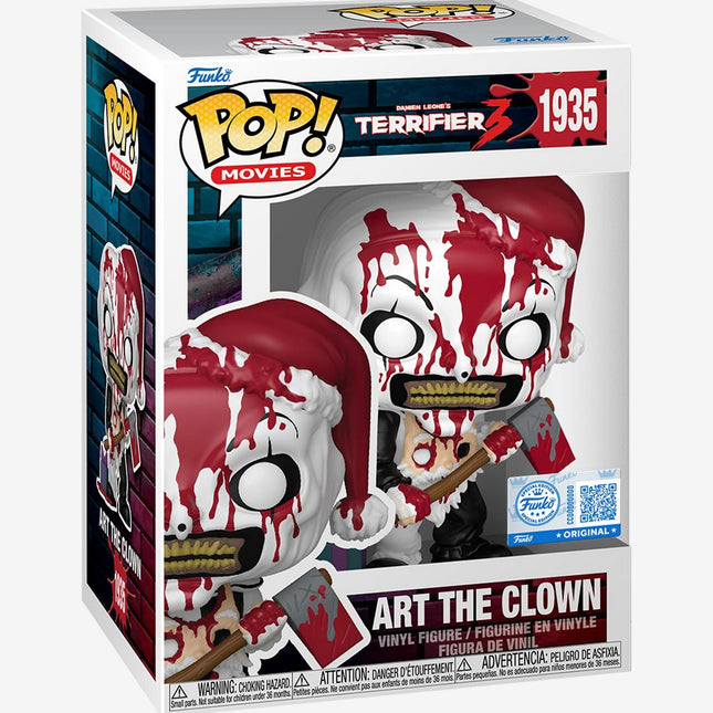 Funko Terrifier 3 Pop! Movies Art The Clown Vinyl Figure Hot Topic Exclusive - City Morgue Toys & Collectibles