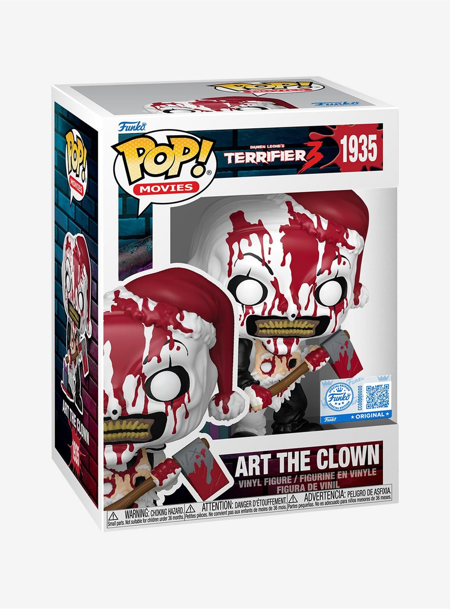 Funko Terrifier 3 Pop! Movies Art The Clown Vinyl Figure Hot Topic Exclusive (Pre-Order)