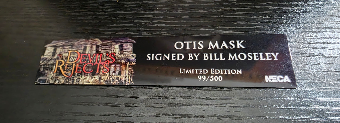 VERY RARE! AUTOGRAPHED Neca "The Devils Rejects" Otis Mask SIGNED By Bill Moseley (99/500)