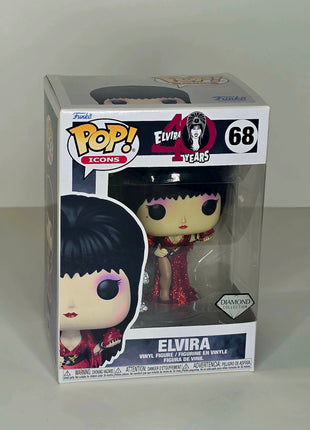 Funko Pop! Elvira #68 Vinyl figure 40th Anniversary Diamond Collection - City Morgue Toys & Collectibles