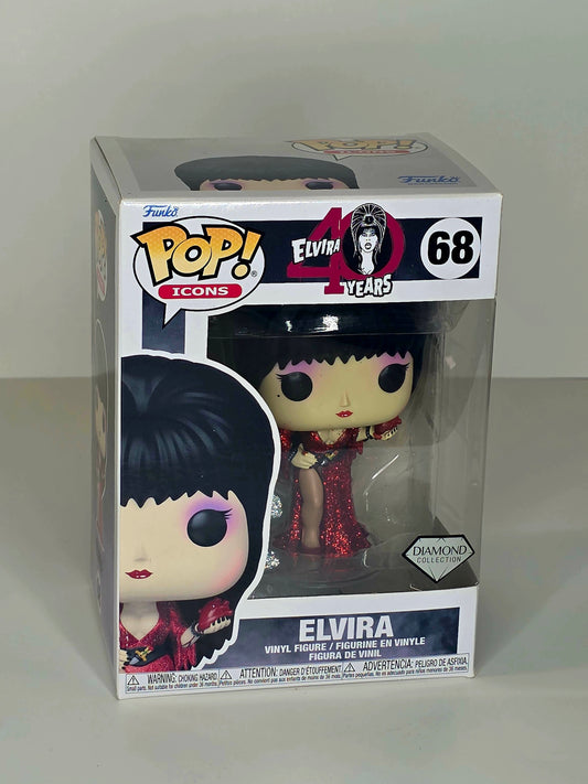 Funko Pop! Elvira #68 Vinyl figure 40th Anniversary Diamond Collection