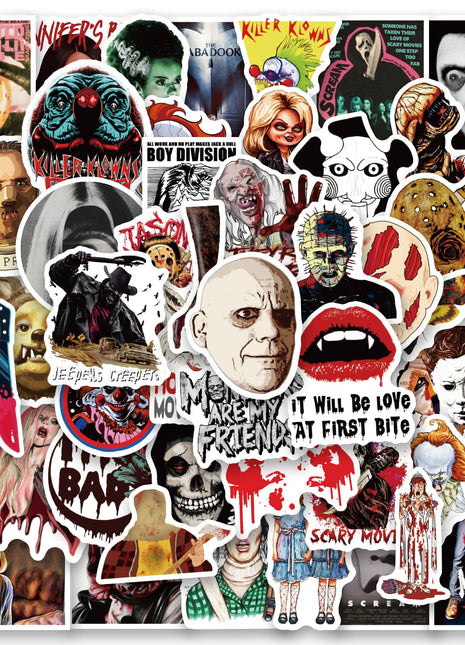 Horror Sticker Pack – 30 Random Hand-Picked Horror Stickers (No Duplicates) - City Morgue Toys & Collectibles