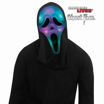 Fun World Adults Ghost Face® Color Changing Full Mask with Hood - City Morgue Toys & Collectibles