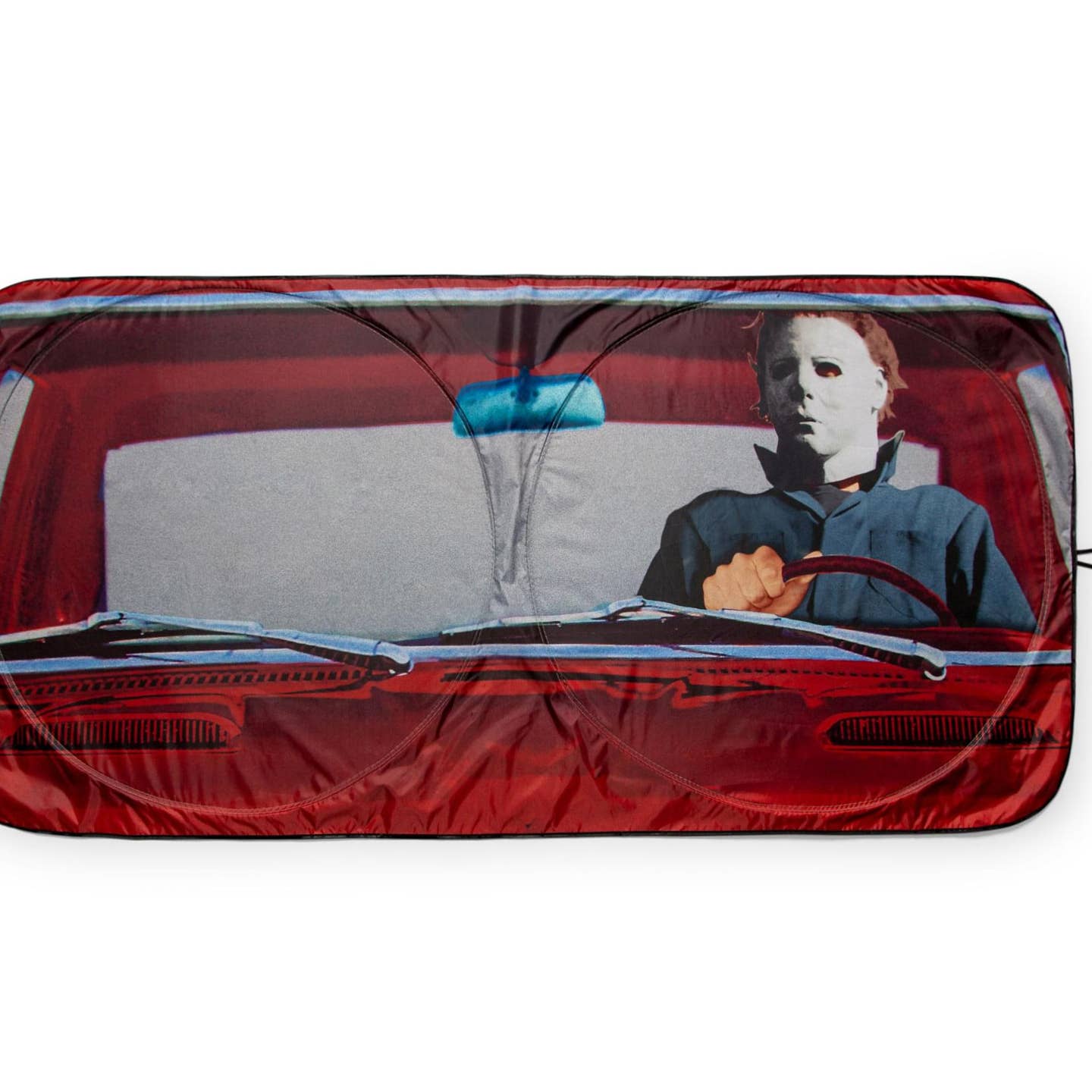 Halloween Michael Myers 64 X 32 Inch Car Sunshade - City Morgue Toys & Collectibles
