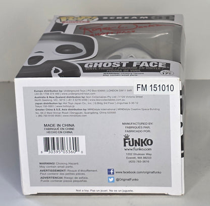 AUTOGRAPHED Scream Ghostface Funko Pop Signed by Roger L. Jackson - City Morgue Toys & Collectibles