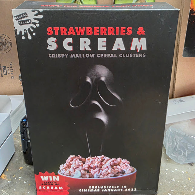 Strawberries & Scream Limited Edition Cereal by "Cereal Killer" (UNOPENED) #2 - City Morgue Toys & Collectibles