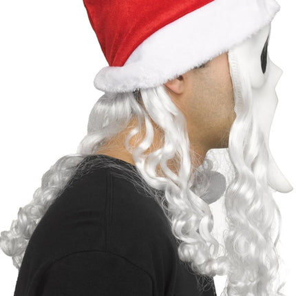 Adults Ghost Face® Full Face Mask with Santa Claus Hat - City Morgue Toys & Collectibles