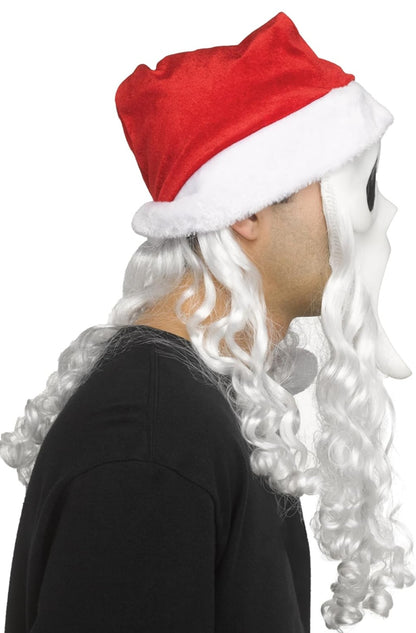 Adults Ghost Face® Full Face Mask with Santa Claus Hat - City Morgue Toys & Collectibles