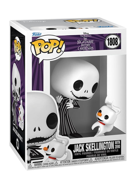 The Nightmare Before Christmas Jack Skellington with Zero (Wave 9) Funko Pop! Vinyl Figure and Pop! Buddy