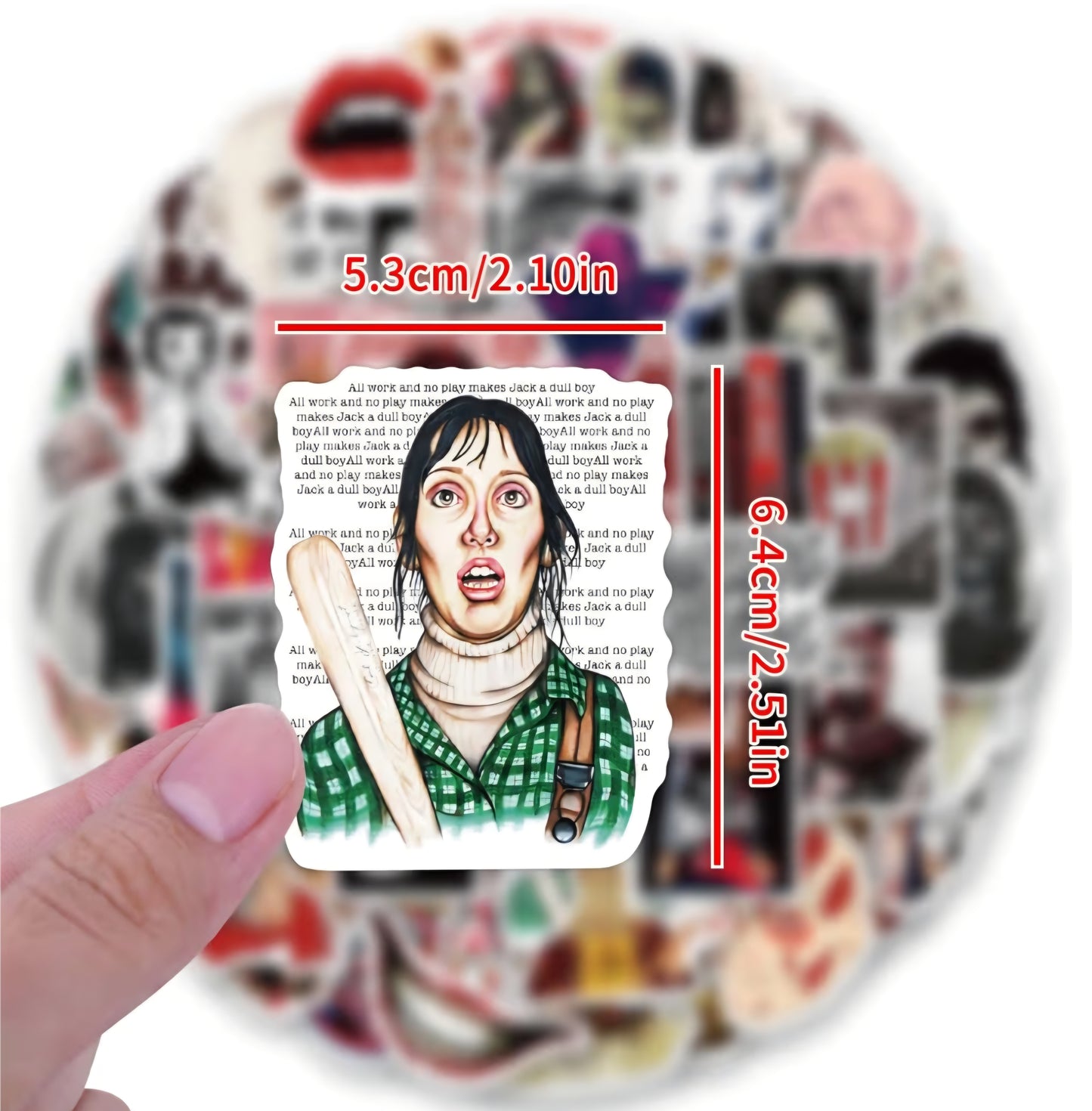 Horror Sticker Pack – 20 Random Hand-Picked Horror Stickers (No Duplicates) - City Morgue Toys & Collectibles