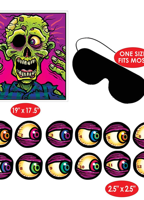 Pin the Eyeball Zombie Game - City Morgue Toys & Collectibles