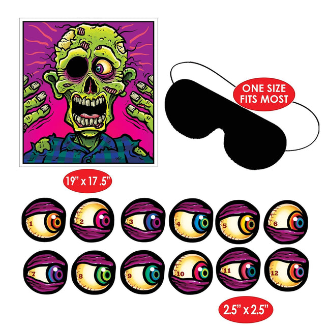 Pin the Eyeball Zombie Game - City Morgue Toys & Collectibles