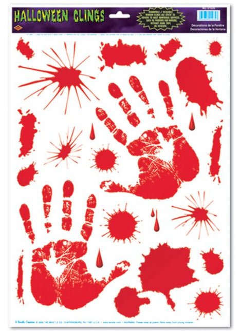 Bloody Handprint Clings - City Morgue Toys & Collectibles
