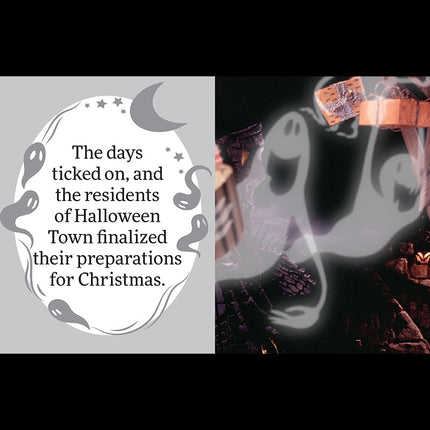 Nightmare Before Christmas: Jack Skellington tiny book cover featuring ghosts and Halloween Town imagery.