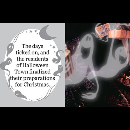 Nightmare Before Christmas: Jack Skellington tiny book cover featuring ghosts and Halloween Town imagery.
