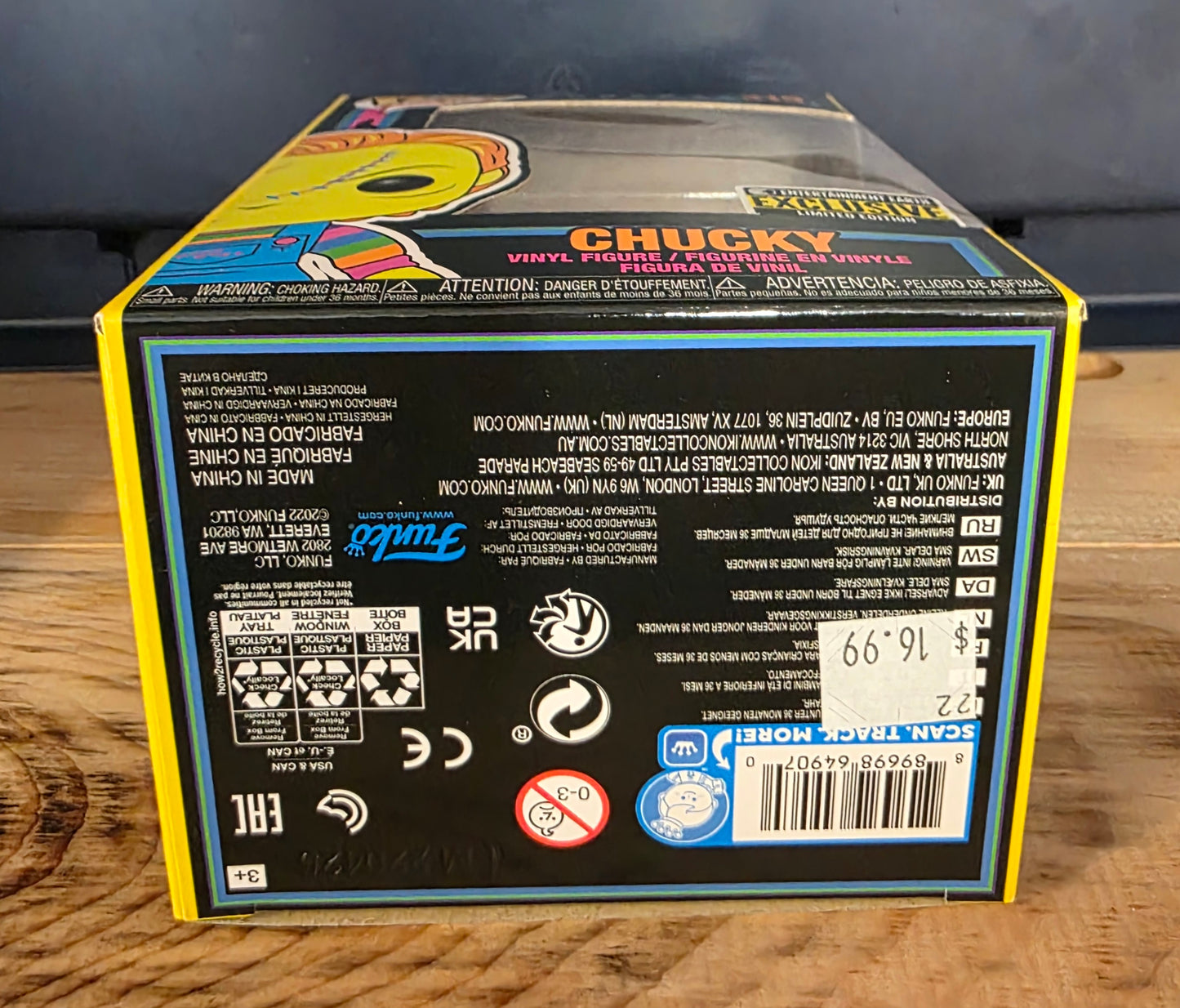 Child's Play Chucky Black Light Funko Pop! Vinyl Figure - Entertainment Earth Exclusive