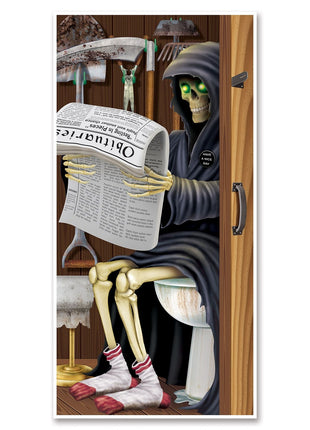 Grim Reaper Restroom Door Cover - City Morgue Toys & Collectibles