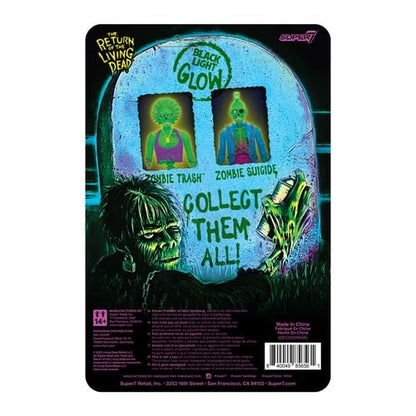 Return of the Living Dead Female Poster Zombie (Blacklight) 3 3/4-Inch ReAction Figure - Exclusive - City Morgue Toys & Collectibles