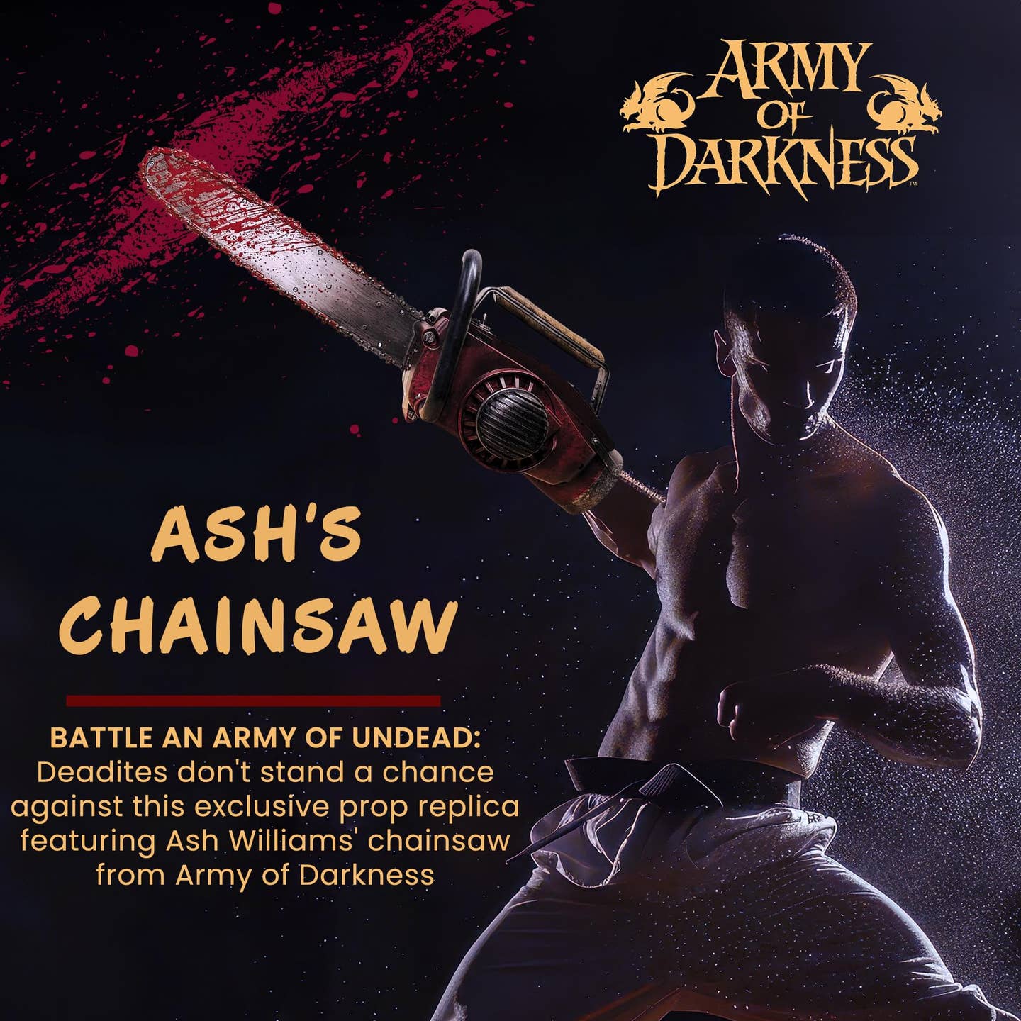 Army of Darkness 1:1 Ash's Chainsaw Prop Replica - City Morgue Toys & Collectibles
