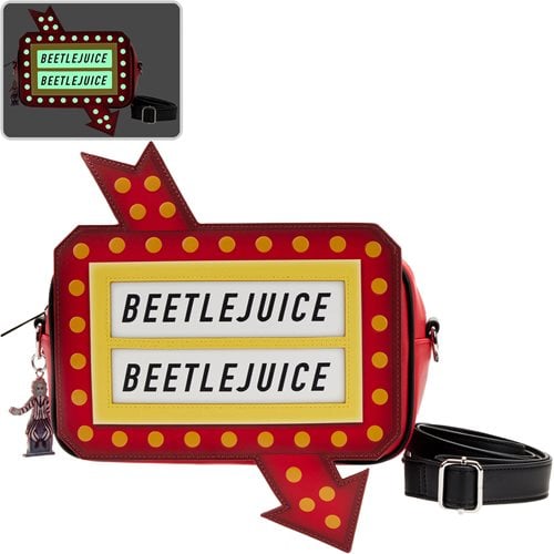 Beetlejuice Graveyard Sign Glow-in-the-Dark Crossbody Purse (Pre-Order)