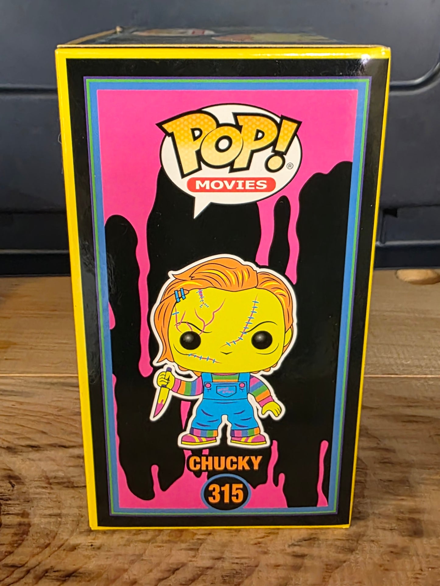 Child's Play Chucky Black Light Funko Pop! Vinyl Figure - Entertainment Earth Exclusive