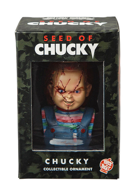 3" Child’s Play: Seed of Chucky™ Chucky Bust Resin Collectible Ornament - City Morgue Toys & Collectibles