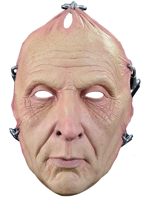 Saw™ Jigsaw Death Latex Face Mask with Elastic Band & Metal Hooks - City Morgue Toys & Collectibles