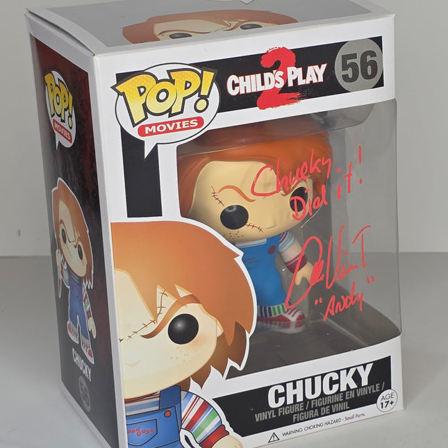 AUTOGRAPHED Childs Play 2 Chucky Funko Pop Signed by Alex Vincent - City Morgue Toys & Collectibles