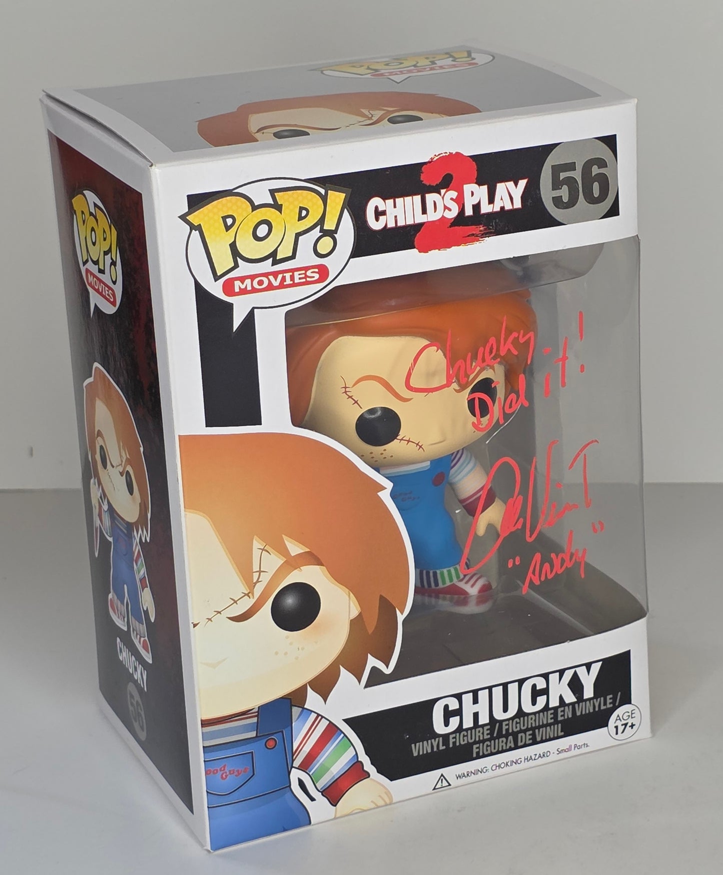 AUTOGRAPHED Childs Play 2 Chucky Funko Pop Signed by Alex Vincent