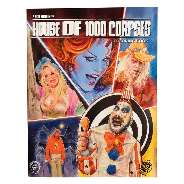 House of 1000 Corpses™ Adult Coloring Book - City Morgue Toys & Collectibles