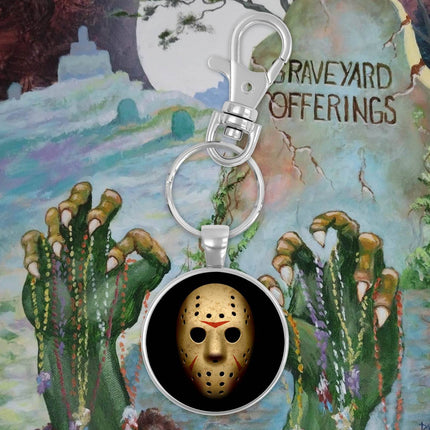 Jason Voorhees Circle Keychain - City Morgue Toys & Collectibles